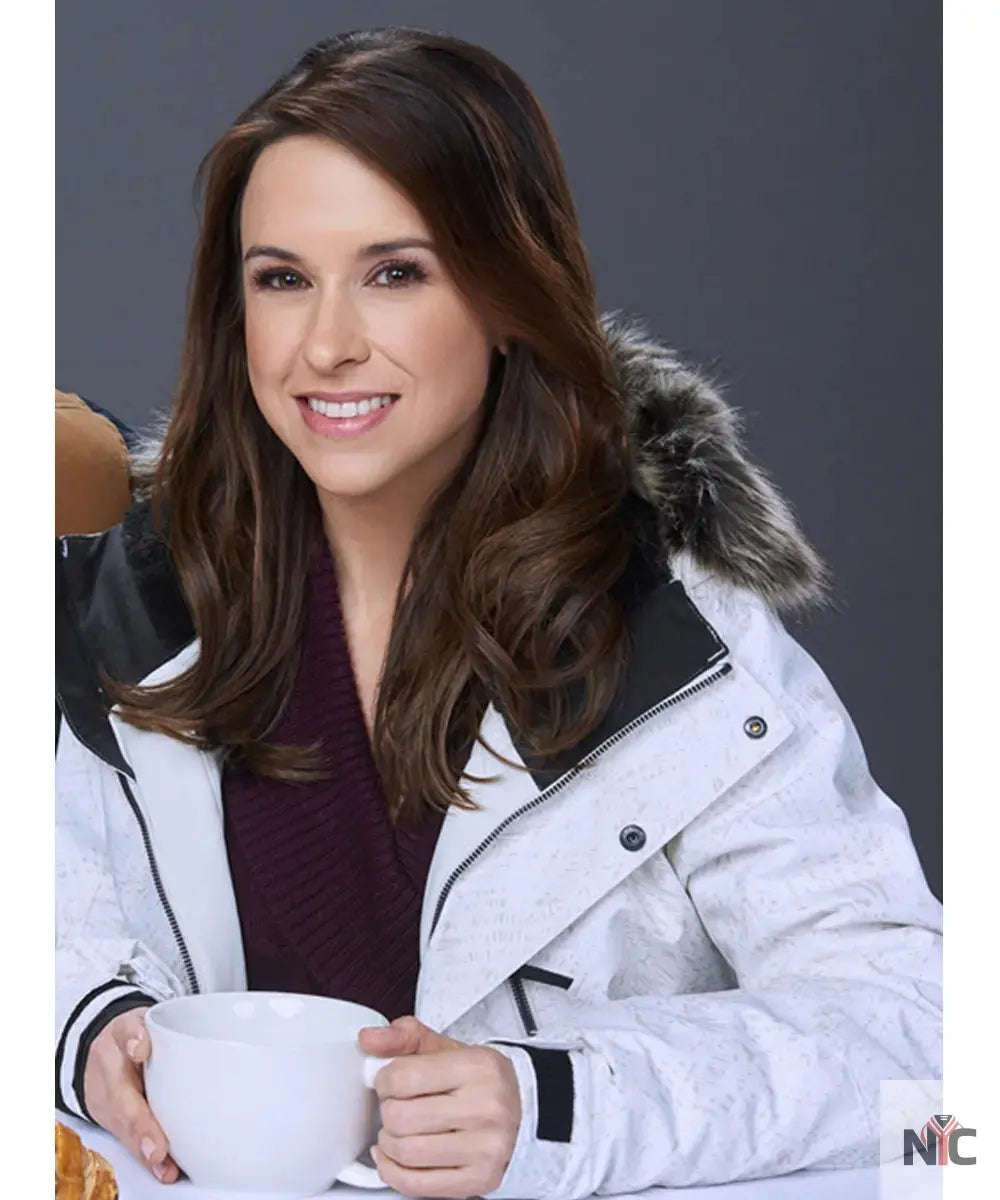 Winter in Vail Lacey Chabert White Parka NYC Jackets