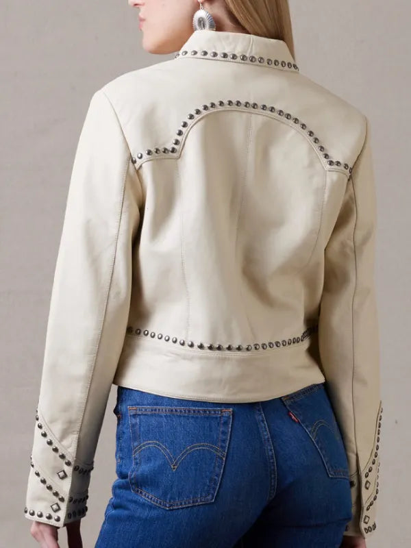 Women Rodeo Done & Dusted Leather Jacket NYC Jackets