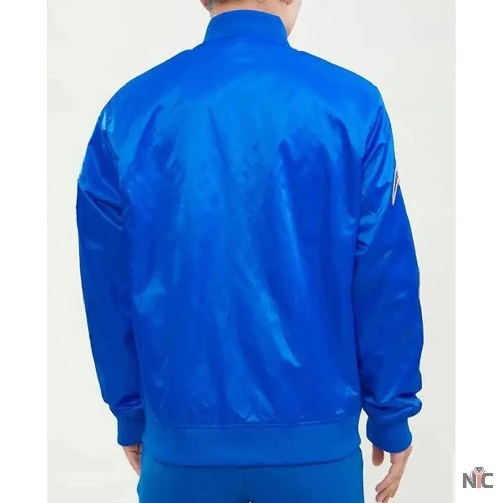 Wordmark Orlando Magic Royal Satin Jacket NYC Jackets