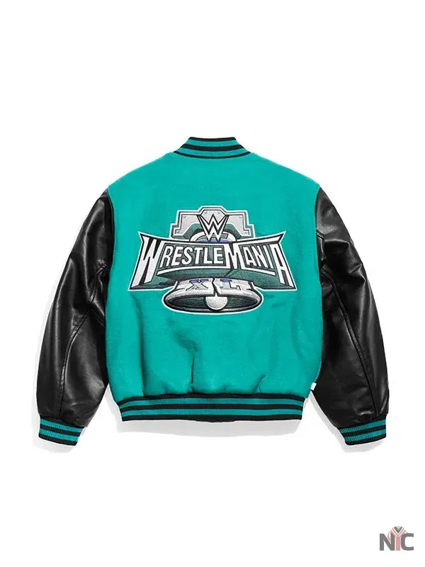 WrestleMania 40 Varsity Bomber Jacket NYC Jackets