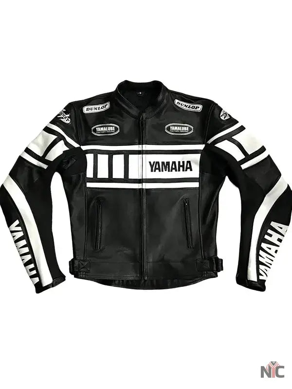 Yamaha Motorcycle Black Leather Jacket NYC Jackets