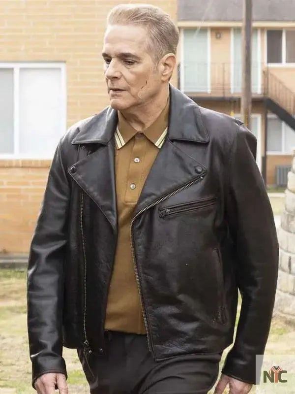 Yul Vazquez Will Trent S03 Black Leather Jacket NYC Jackets