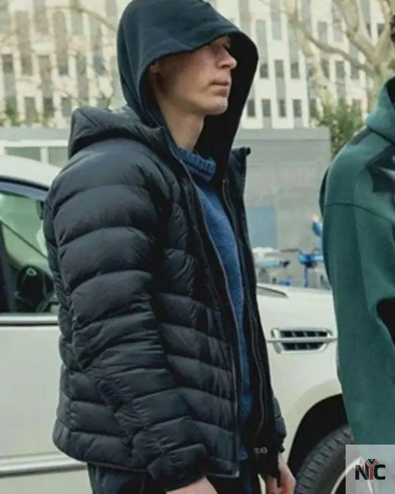 Yura Borisov Anora 2024 Black Puffer Jacket NYC Jackets