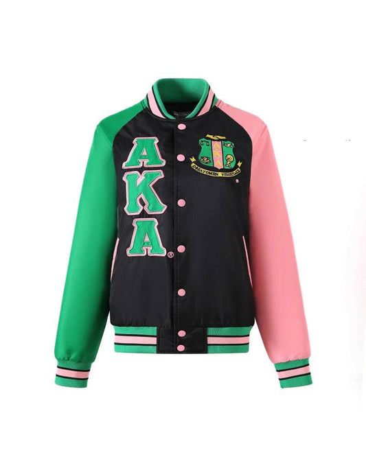 AKA Black Custom Lining Bomber Jacket