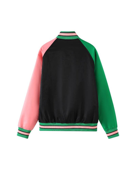 AKA Black Custom Lining Bomber Jacket