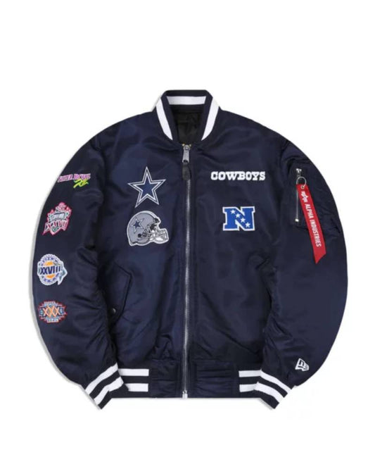 Dallas Cowboys X Alpha X New Era MA-1 Bomber Jacket