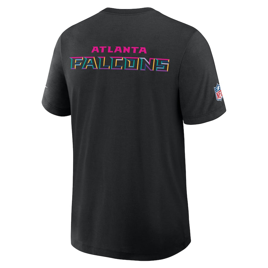 Atlanta Falcons Nike Black 2025 NFL Crucial Catch Tri-Blend Dri-FIT T-Shirt NYC Jackets