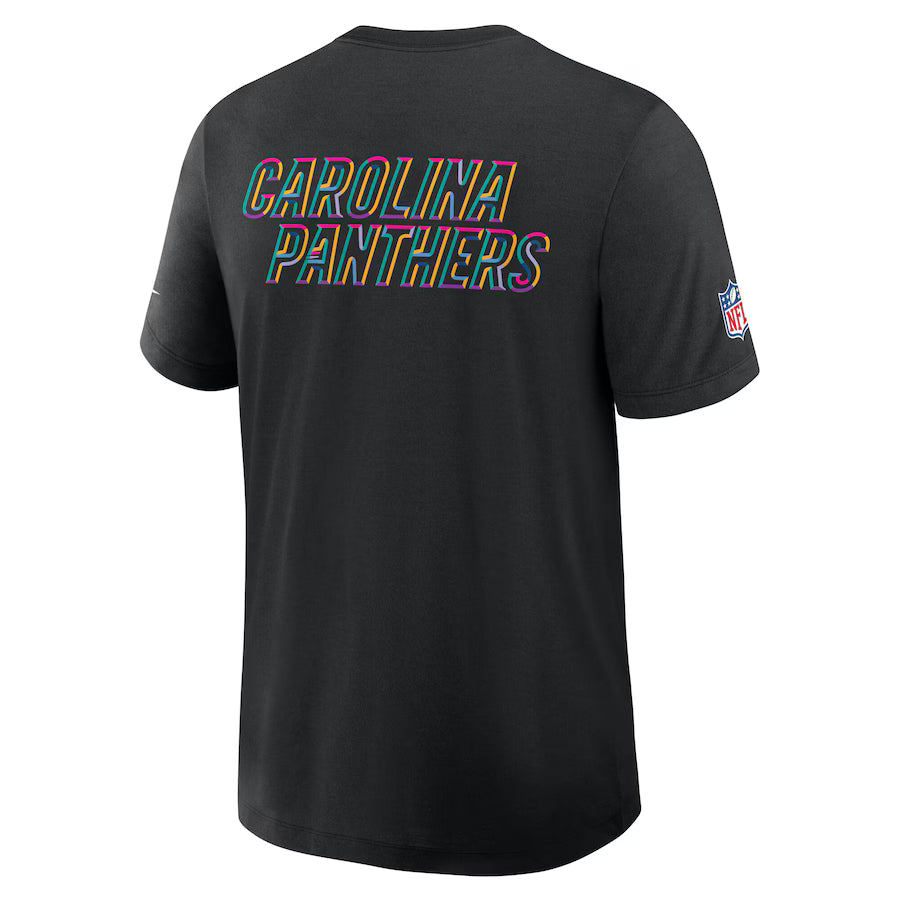 Carolina Panthers Nike Black 2025 NFL Crucial Catch Tri-Blend Dri-FIT T-Shirt NYC Jackets