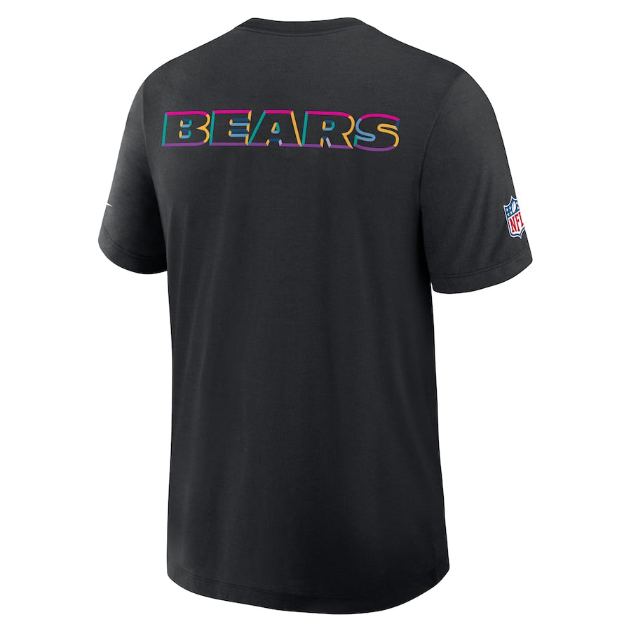 Chicago Bears Nike Black 2025 NFL Crucial Catch Tri-Blend Dri-FIT T-Shirt NYC Jackets
