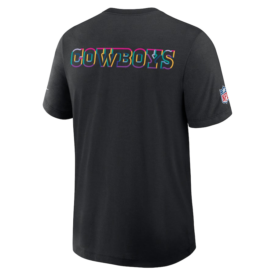 Dallas Cowboys Nike Black 2025 NFL Crucial Catch Tri-Blend Dri-FIT T-Shirt NYC Jackets
