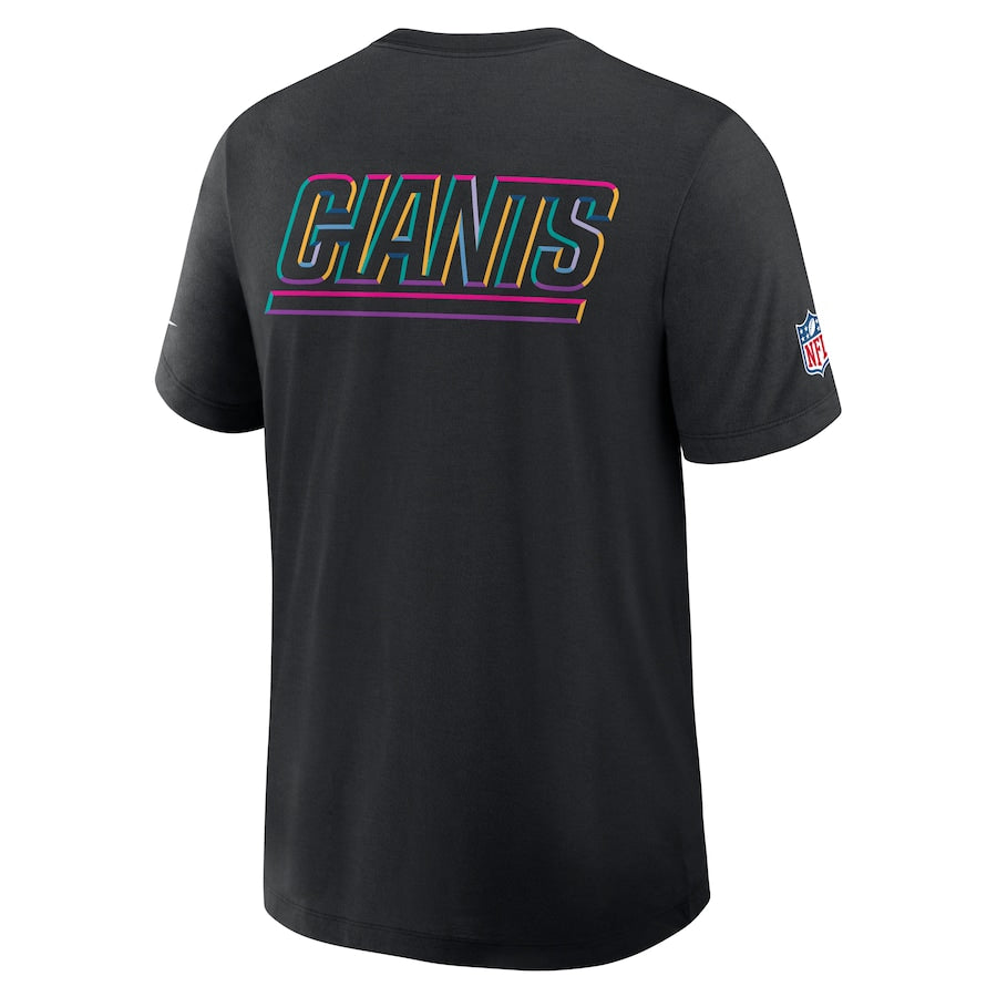 New York Giants Nike Black 2025 NFL Crucial Catch Tri-Blend Dri-FIT T-Shirt NYC Jackets