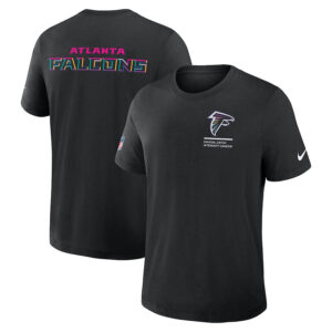 Atlanta Falcons Nike Black 2025 NFL Crucial Catch Tri-Blend Dri-FIT T-Shirt