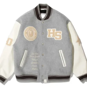 Bape X Highsnobiety Multi Logo Varsity Jacket