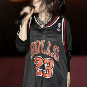 Billie Eilish Black & Red Jersey