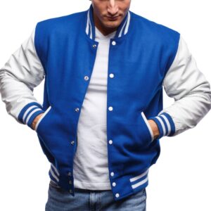 Blue And White Varsity Jacket