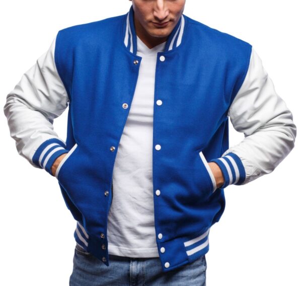 Blue And White Varsity Jacket