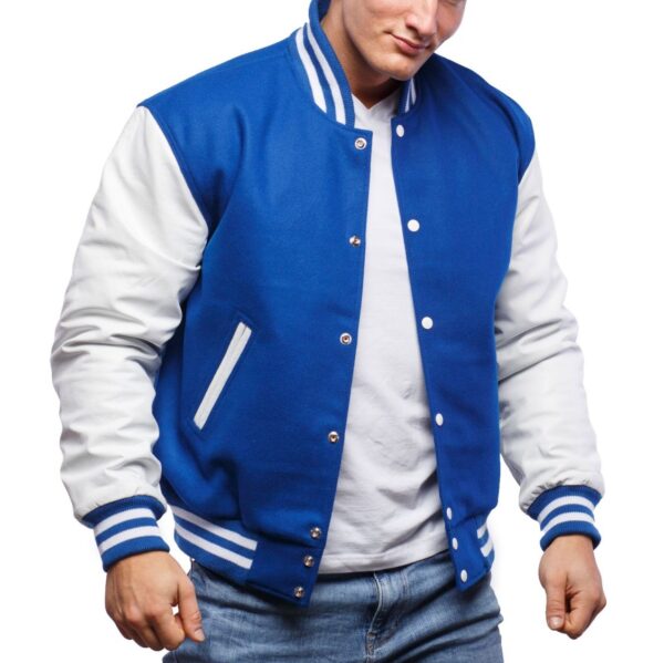 Blue And White Varsity Jacket