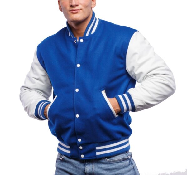 Blue And White Varsity Jacket