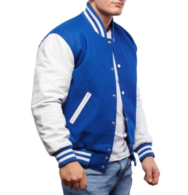 Blue And White Varsity Jacket