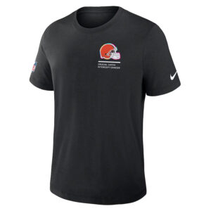 Cleveland Browns Nike Black 2025 NFL Crucial Catch Tri-Blend Dri-FIT T-Shirt