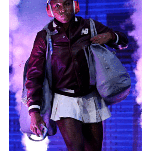 Coco Gauff 2025 US Open Leather Jacket