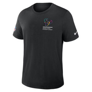 Houston Texans Nike Black 2025 NFL Crucial Catch Tri-Blend Dri-FIT T-Shirt