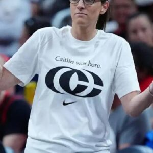 Indiana Fever Stephanie White Caitlin Was Here T-Shirt