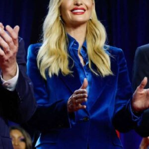 Ivanka Trump Blue Velvet Suit
