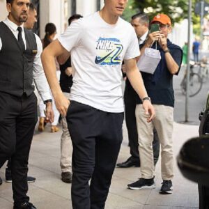 Jannik Sinner White Graphic T-Shirt