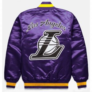 LA Lakers Exclusive Purple Satin Jacket