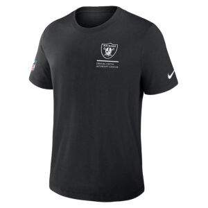 Las Vegas Raiders Nike Black 2025 NFL Crucial Catch Tri-Blend Dri-FIT T-Shirt