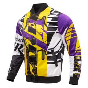 Los Angeles Lakers Mashup Satin Varsity Jacket