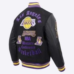 Los Angeles Lakers Old English Varsity Jacket