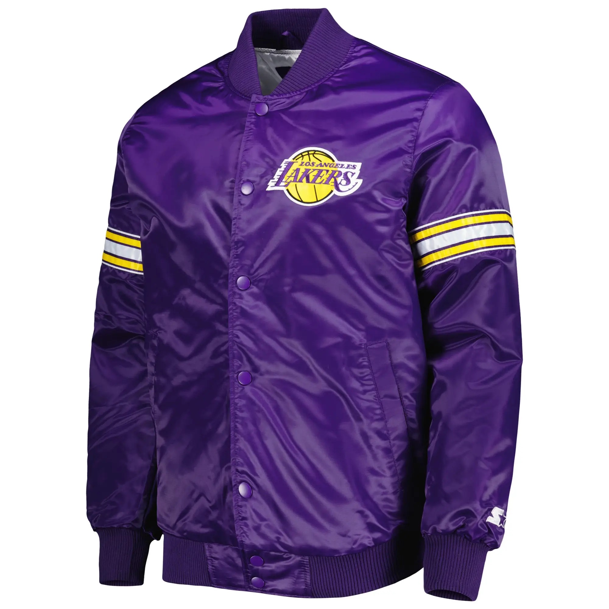 Los Angeles Lakers Pick & Roll Purple Varsity Jacket
