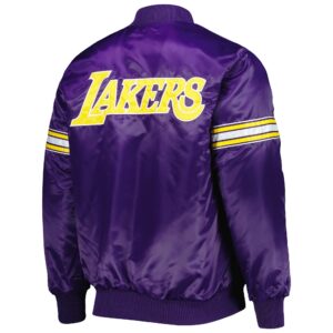 Los Angeles Lakers Pick & Roll Purple Varsity Jacket