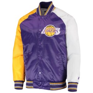 Los Angeles Lakers Reliever Multi Color Varsity Jacket