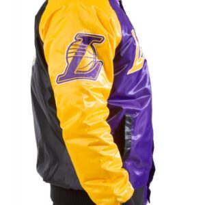 Los Angeles Lakers Tri-Color Varsity Satin Jacket