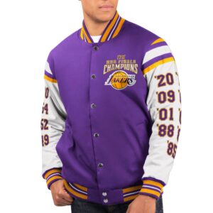 Los Angeles Lakers World Series Champions Purple & White Jacket