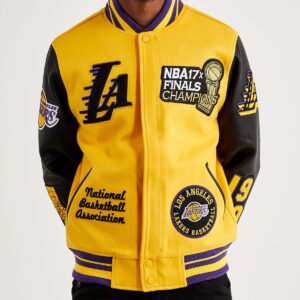 Los Angeles Lakers Yellow Varsity Jacket