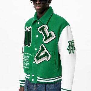 Louis Vuitton Green Varsity Jacket