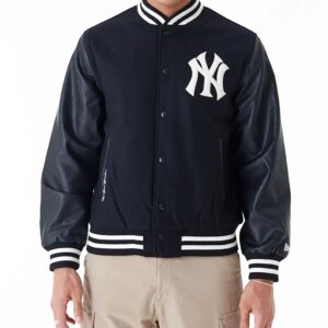 MLB New York Yankees World Series Black Varsity Jacket