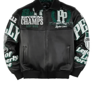 Meek Mill Eagles Black Leather Jacket