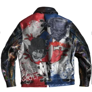 Men Fashion Patchwork Jacket, Gothic Handmade Frankenstein