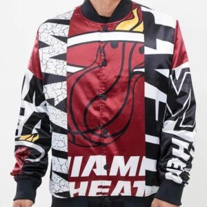 Miami Heat Mashup Satin Jacket