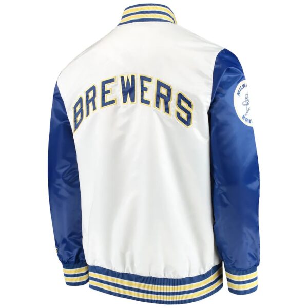Milwaukee Brewers Handcrafted Logo Varsity Jacket