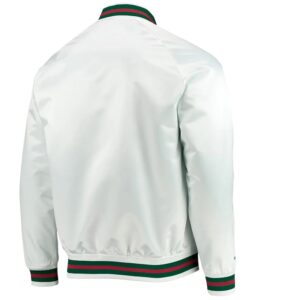 Milwaukee Bucks Hardwood Classics White Satin Jacket