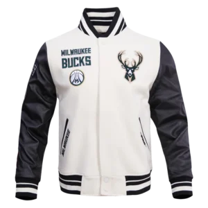 Milwaukee Bucks Retro Classic Rib Wool Varsity Jacket