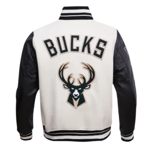 Milwaukee Bucks Retro Classic Rib Wool Varsity Jacket