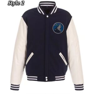 Minnesota Timberwolves Varsity Wool & Leather Jacket