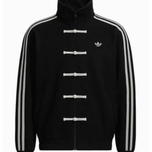 Unisex Chinese New Year Adidas Black Suede Jacket
